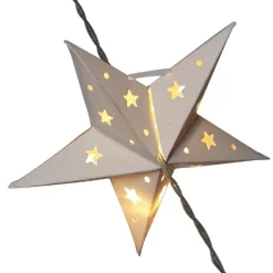 Guirlande électrique étoiles blanches fixes 1,2 m-Gifi Clearance