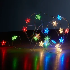 Guirlande électrique étoiles multicolore fixe 1,9 m-Gifi