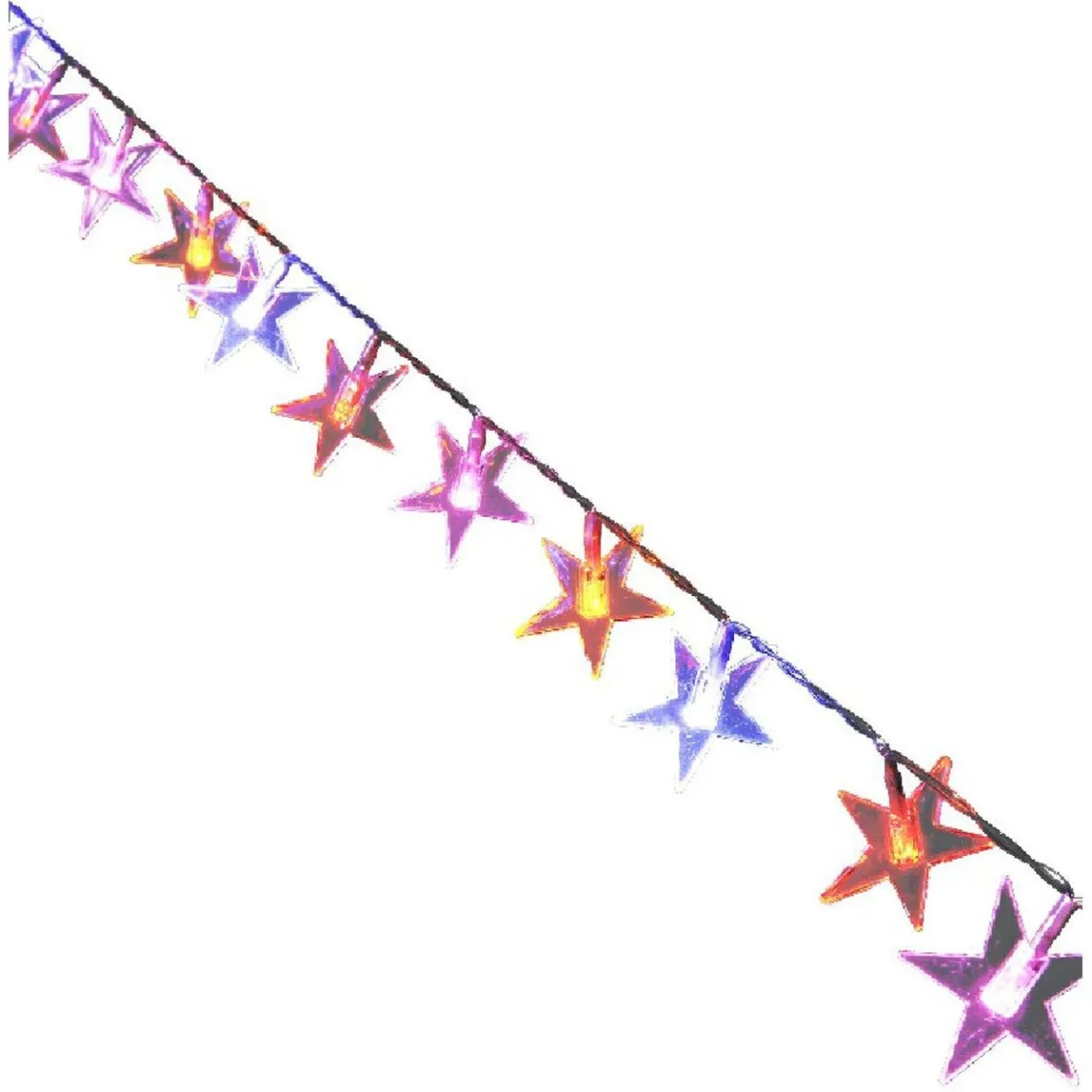 Guirlande électrique étoiles multicolores 1 m-Gifi Best