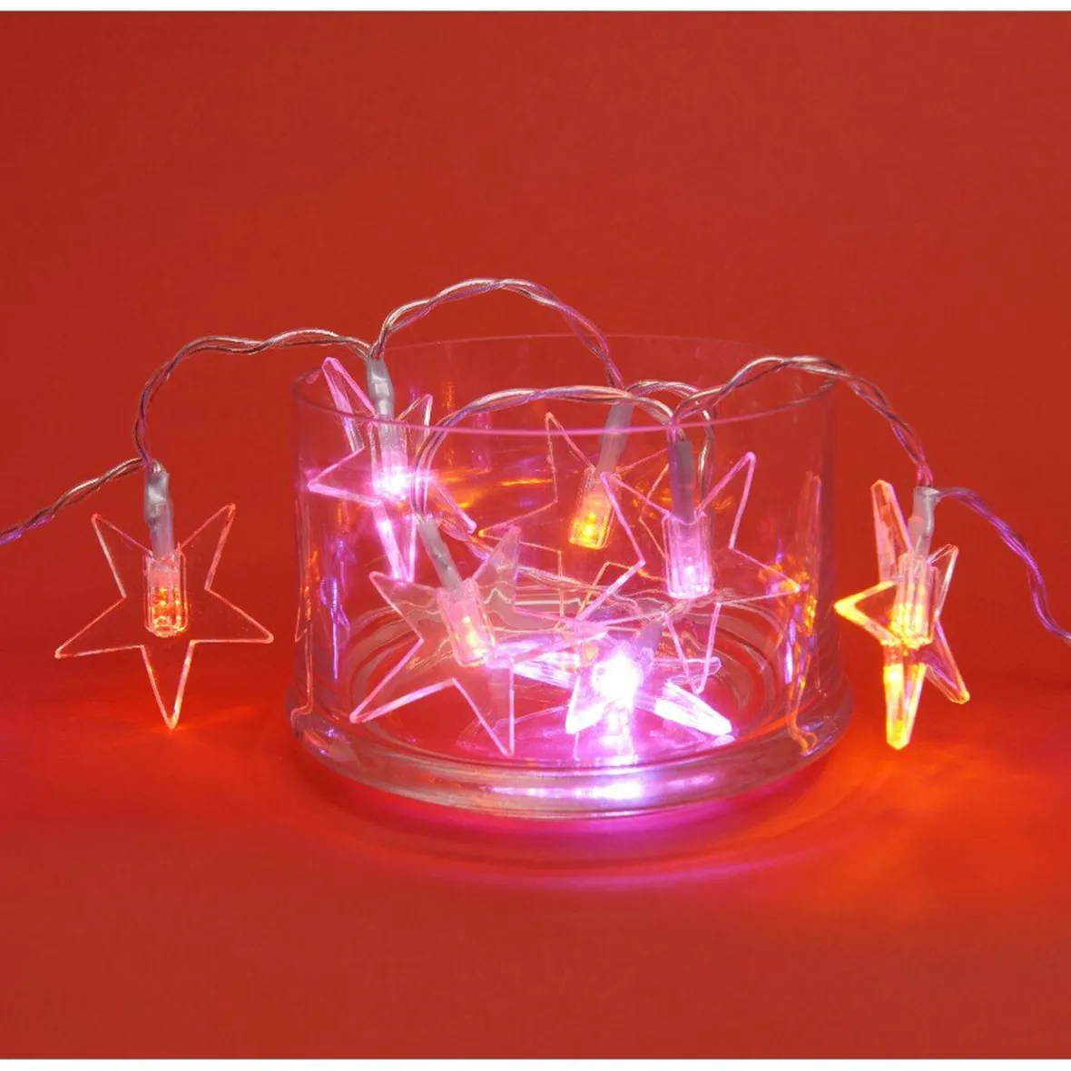 Guirlande électrique étoiles multicolores 1 m-Gifi Best