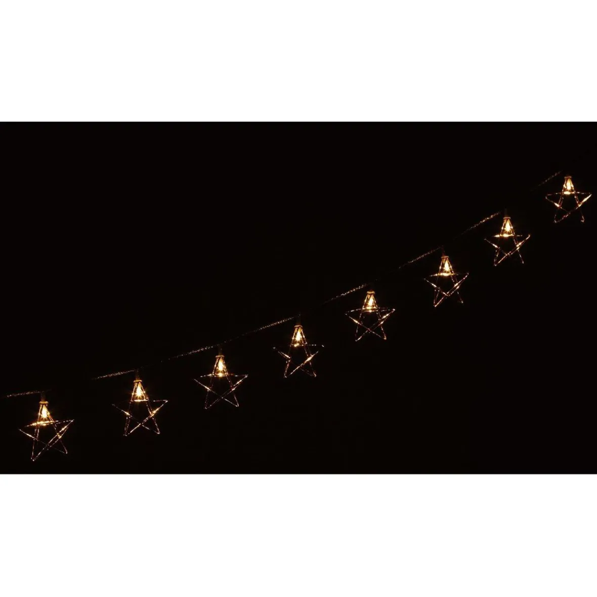Guirlande électrique étoiles dorées fixe L. 1,35 m-Gifi Hot