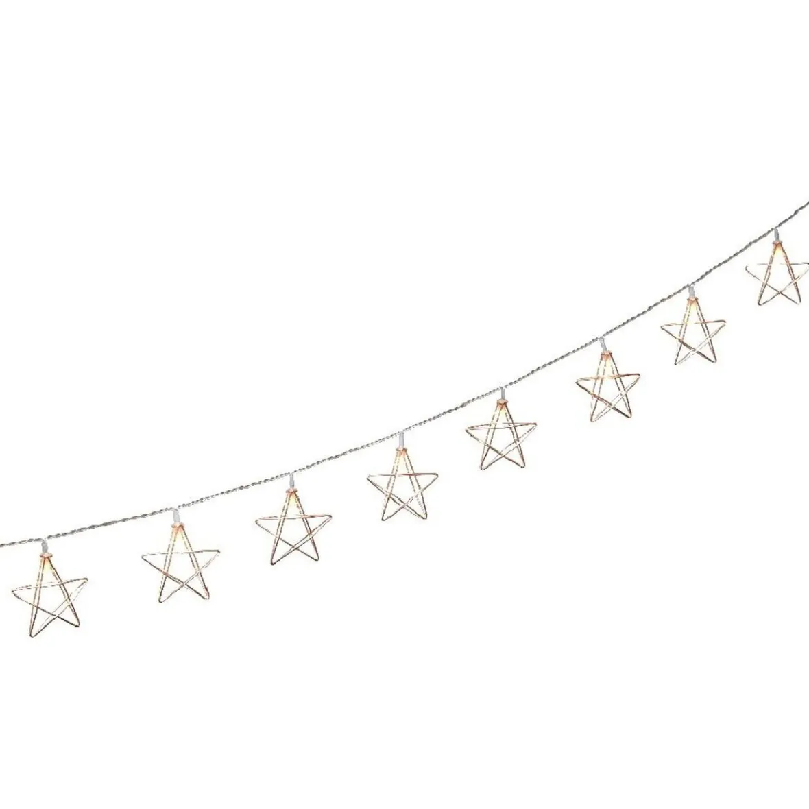 Guirlande électrique étoiles dorées fixe L. 1,35 m-Gifi Hot