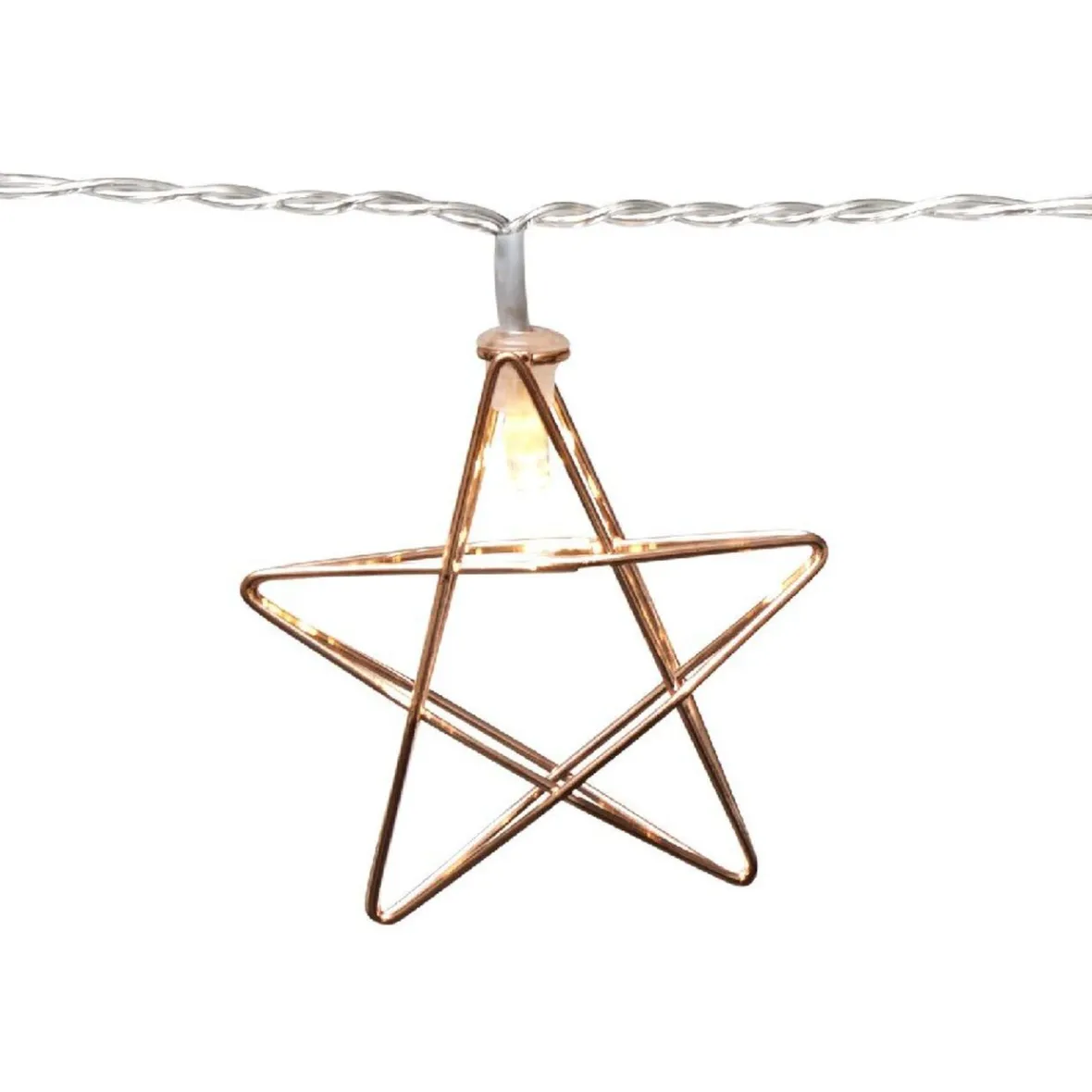 Guirlande électrique étoiles dorées fixe L. 1,35 m-Gifi Hot