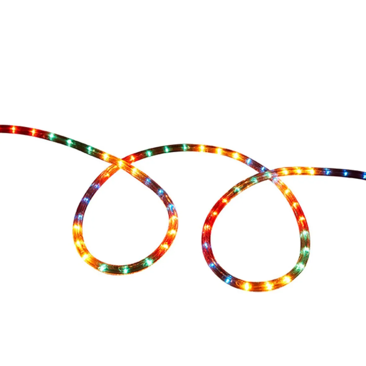 Guirlande électrique tube multicolore clignotante 18m-Gifi New