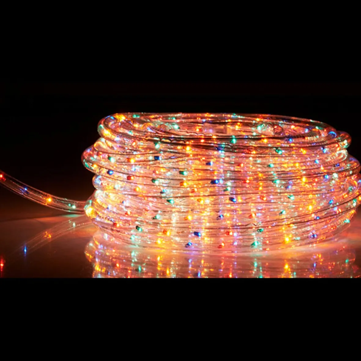 Guirlande électrique tube multicolore clignotante 18m-Gifi New