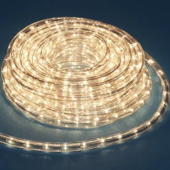 Guirlande électrique tube blanc chaud clignotant 12 m-Gifi