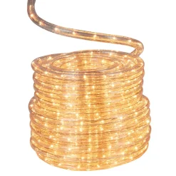 Guirlande électrique tube blanc chaud clignotant 18 m-Gifi Outlet