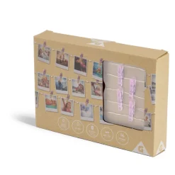 Guirlande LED à pinces 280cm plastique rose gold-Gifi Online