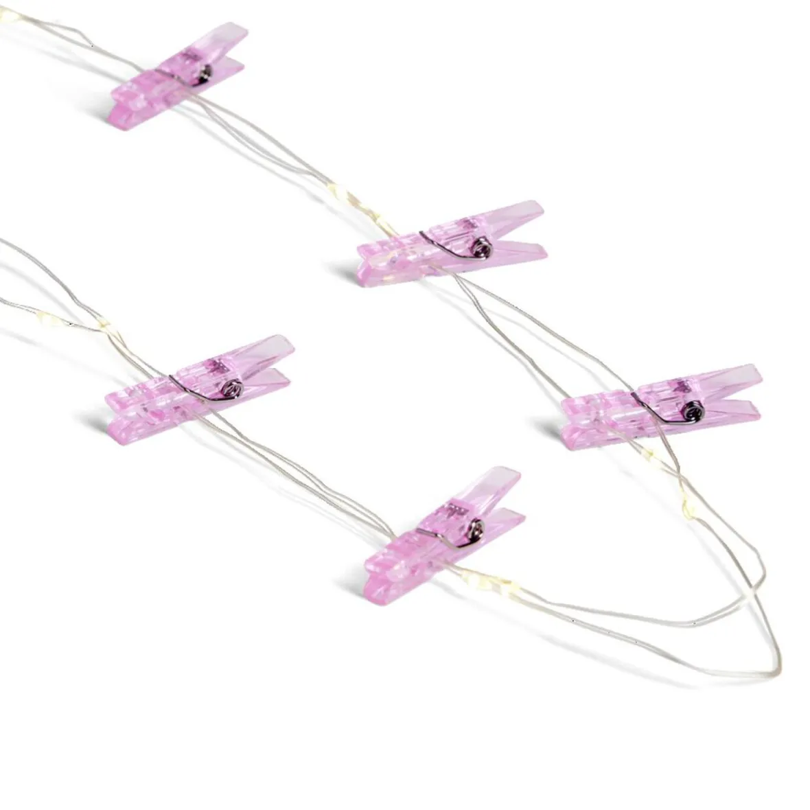 Guirlande LED à pinces 280cm plastique rose gold-Gifi Online