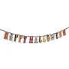 Guirlande lettre feutrine Happy Halloween rouge orange noir 1,60 m-Gifi Online