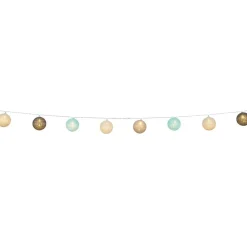 Guirlande lumineuse 10 boules beige noir bleu L165cm-Gifi Online