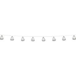 Guirlande lumineuse 10 diamants métal noir 165cm-Gifi Outlet