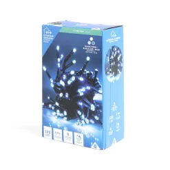 Guirlande lumineuse extérieure 120LED blanc froid/bleu clair/bleu 11,9m-Gifi