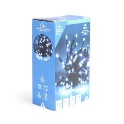 Guirlande lumineuse extérieure 120LED blanc froid/bleu clair/bleu 11,9m-Gifi