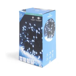 Guirlande lumineuse extérieur cluster 400LED blanc froid 8m-Gifi Hot