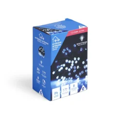Guirlande lumineuse extérieure 24LED bleu et blanc 1,7m-Gifi