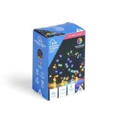 Guirlande lumineuse extérieure 24LED multicolores à piles 1,7m-Gifi Discount