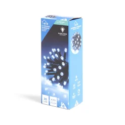 Guirlande lumineuse extérieur 30LED blanc froid 2,2m-Gifi Outlet