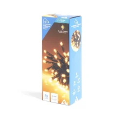 Guirlande lumineuse extérieur 30LED blanc chaud 2,2m-Gifi Discount