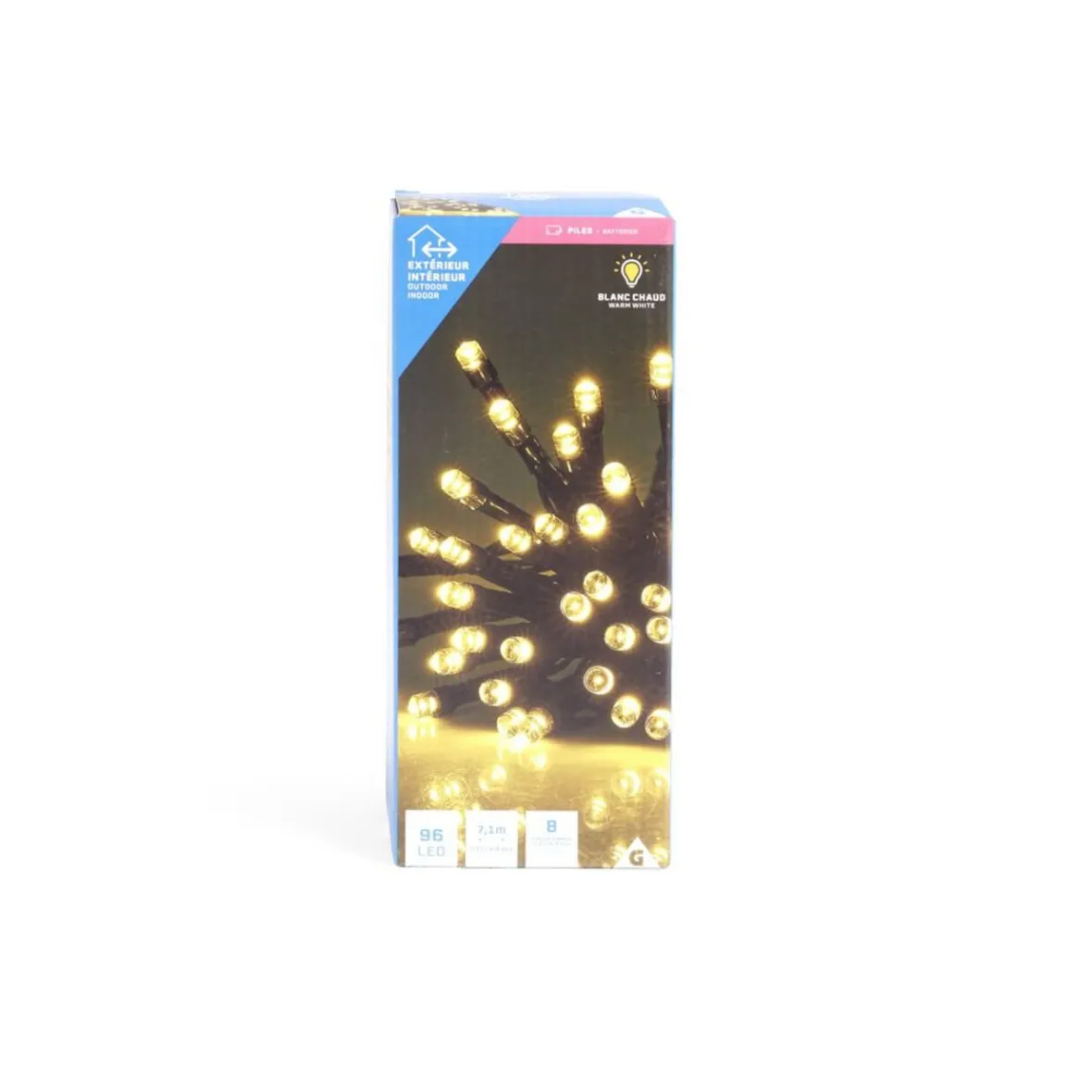 Guirlande lumineuse extérieur 96LED blanc chaud 7,1m-Gifi Outlet