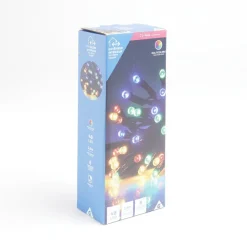 Guirlande lumineuse extérieur à piles 48LED multicolores 3,5m-Gifi Online
