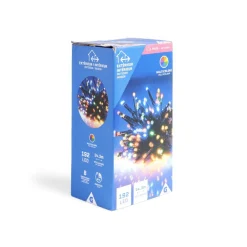 Guirlande lumineuse extérieur à piles 192LED multicolores 14,3m-Gifi