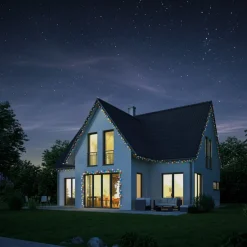 Guirlande lumineuse extérieur 600LED multicolores 44,9m-Gifi Discount