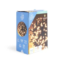 Guirlande lumineuse extérieur 240LED blanc chaud 17,9m-Gifi Best