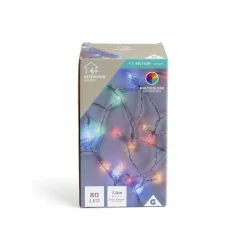Guirlande lumineuse intérieur diamant 80LED multicolores 7,9m-Gifi Sale