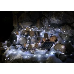 Guirlande lumineuse Solaire 400 microled Blanc froid 20 m-Gifi Best