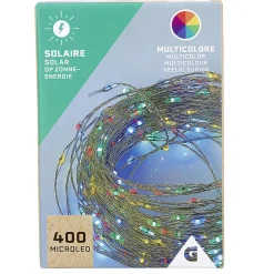 Guirlande lumineuse Solaire 400 microled Multicolore 20 m-Gifi Clearance