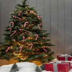 Guirlande lumineuse solaire sucre d'orge 20LED blanc froid 3,8m-Gifi Best