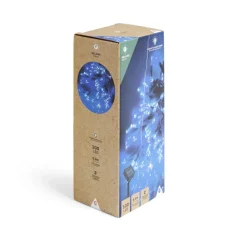 Guirlande lumineuse solaire 100LED bleu et blanc froid 9,9m-Gifi