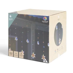 Guirlande lumineuse solaire bordure toit flocon 161LED multicolores 3m-Gifi New