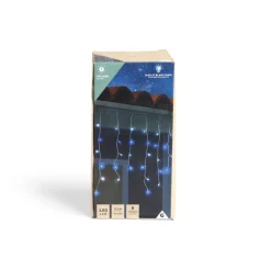 Guirlande lumineuse solaire bordure toit 120LED bleu et blanc froid 3m-Gifi Discount