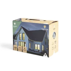 Guirlande lumineuse solaire 400LED blanc chaud 40m-Gifi Hot