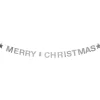 Guirlande Merry Christmas gris argenté 2m-Gifi Outlet