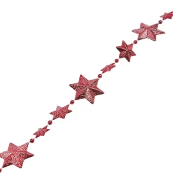Guirlande mini Étoiles Rouge pailleté 1,5 m-Gifi New