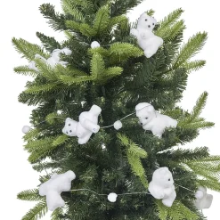 Guirlande ourson allongé blanc 1,5 m-Gifi Online