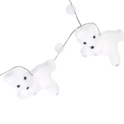 Guirlande ourson allongé blanc 1,5 m-Gifi Online