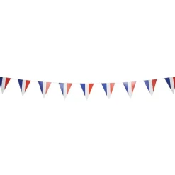 Guirlande papier bleu blanc rouge Happy Party drapeau France 3m-Gifi Sale