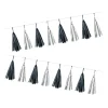 Guirlande pompon papier gris et noir 4,2 m-Gifi New