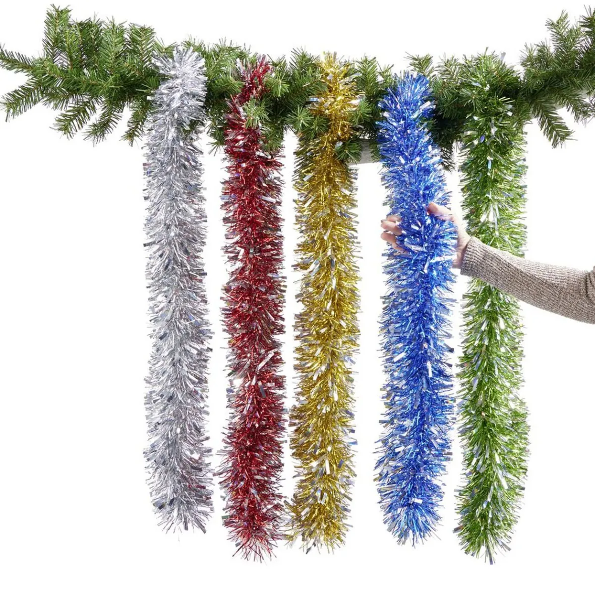 Guirlande rouge métallisé L180cm-Gifi Best