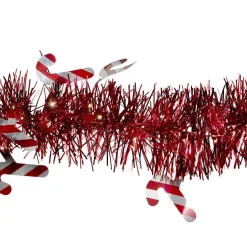 Guirlande scintillante sucre d'orge rouge 2m-Gifi Best