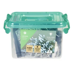 Guirlande Solaire 400 LED blanc clignotant fixe 40 m-Gifi Sale