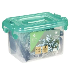 Guirlande Solaire 400 LED blanc clignotant fixe 40 m-Gifi Sale