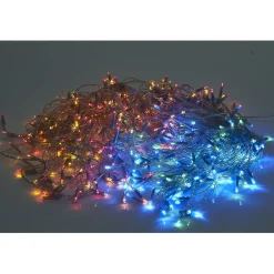 Guirlande solaire bordure de toit 400 LED multicolore clignotant 14,8m-Gifi Sale