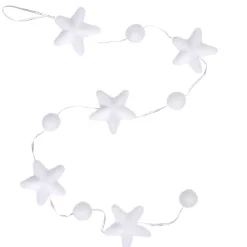 Guirlande étoiles et boules blanches 1,2 m-Gifi Best