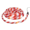 Guirlande tube solaire sucre d'orge blanc rouge L. 4m-Gifi Outlet