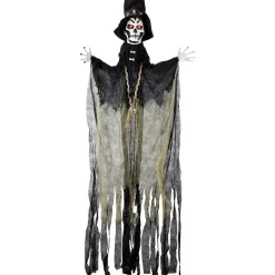 Homme vaudou lumineux Halloween à suspendre H120cm-Gifi Discount